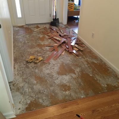 Before: Installing New Floors...