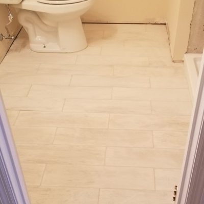 New Bathroom Floor