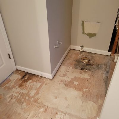 Before: Bathroom Floor