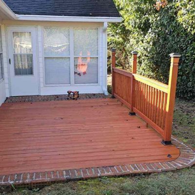 backhouse deck after it was rebuilt