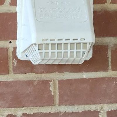 Finished Dryer Vent Installation